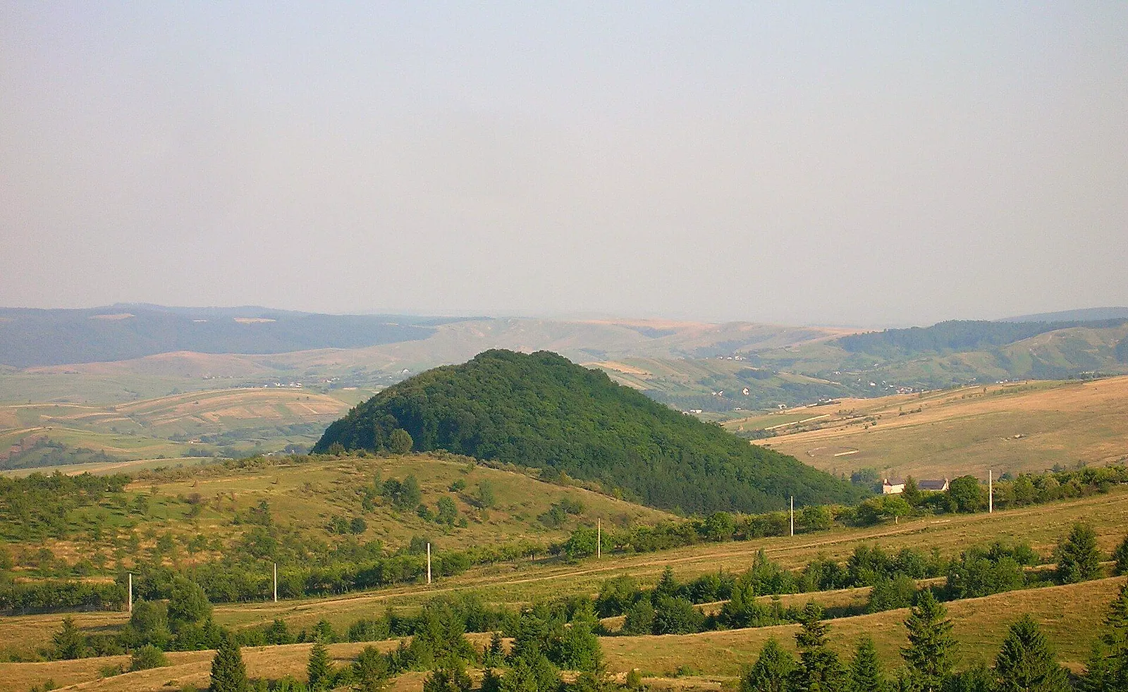 Dealuri și păduri în Parcul Natural Vânători-Neamț